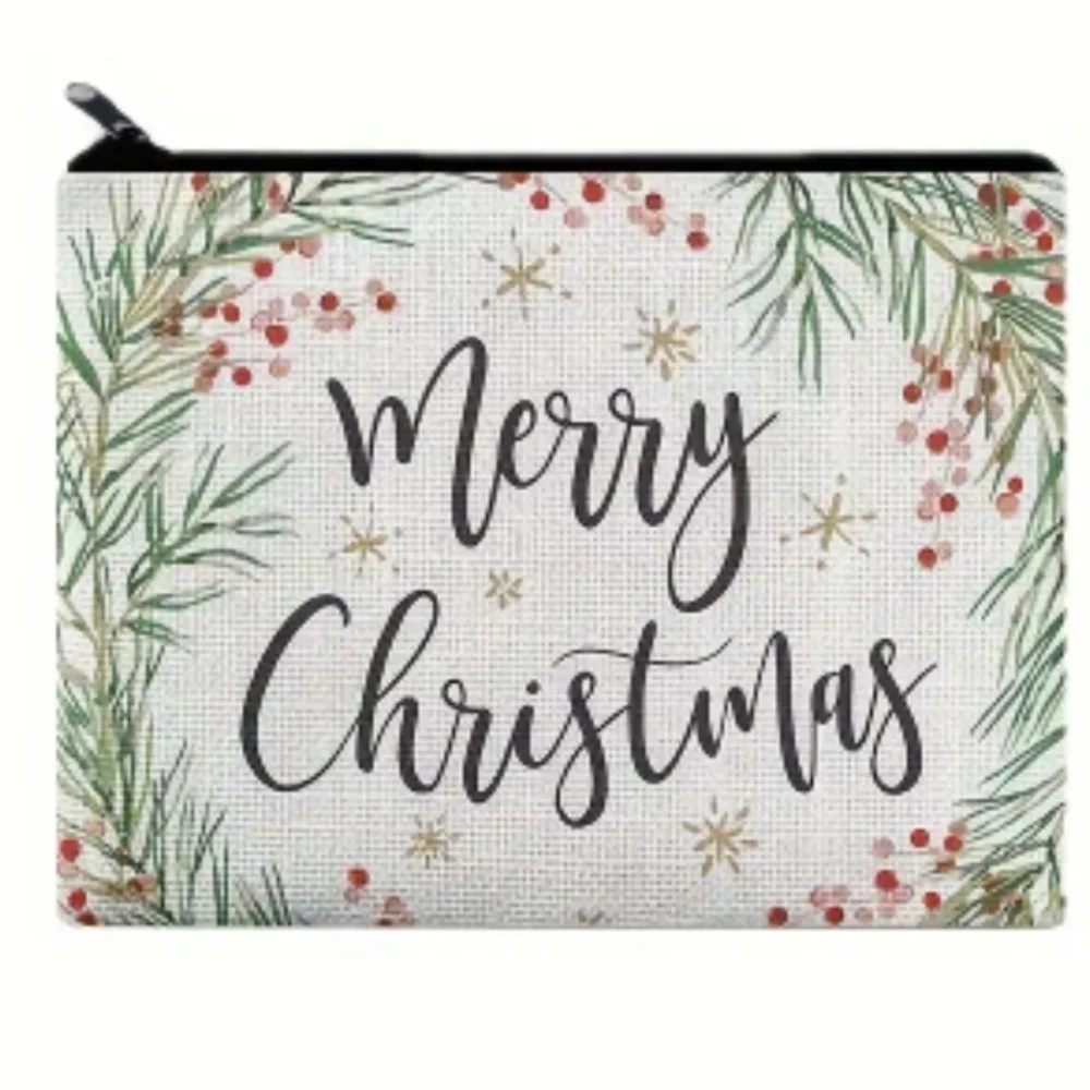 NEW! Merry Christmas makeup bag or pencil case